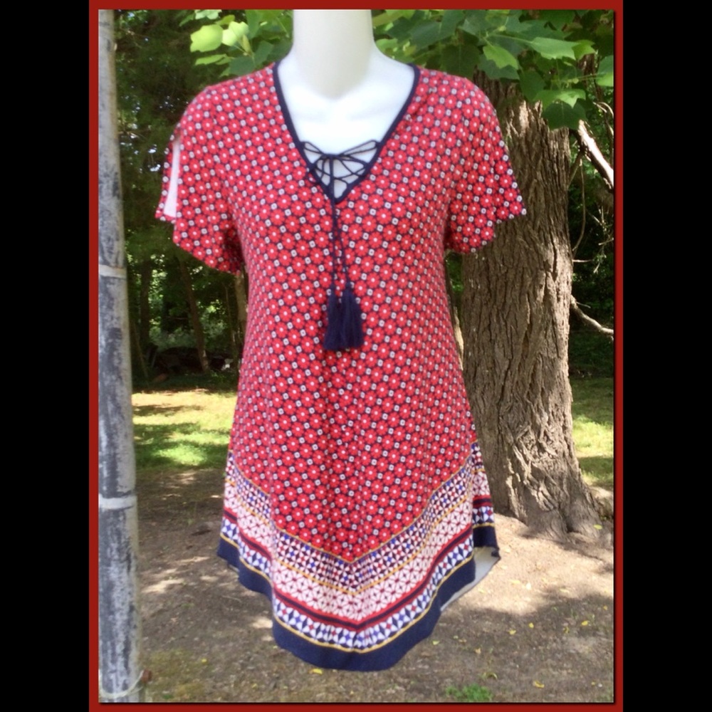 Boho Tunic Blouse, sz S